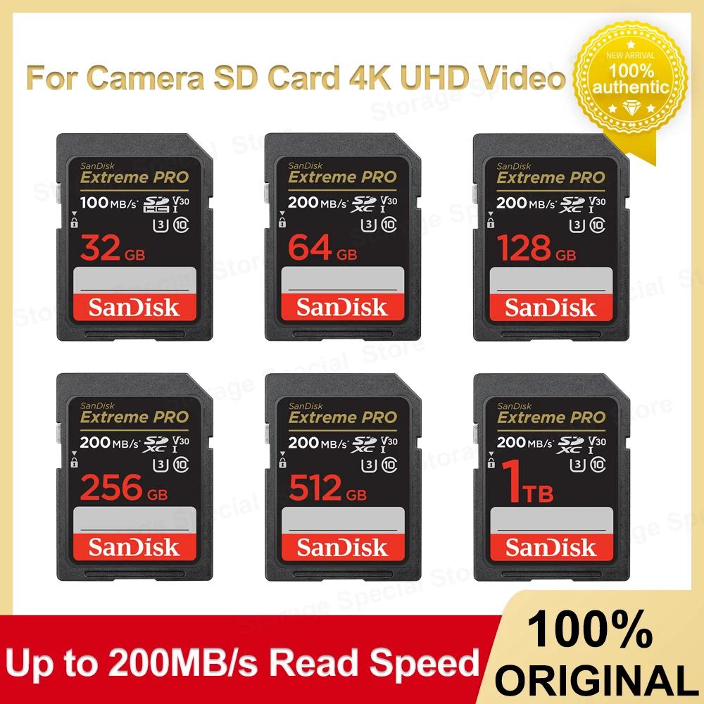 SanDisk Extreme PRO SD ī UHS-I, ī޶ ī ޸ ī, ִ 200 MB/s , 4K UHD, 32G, 64G, 128G, 256G, 512G, 1TB, C10, V30
